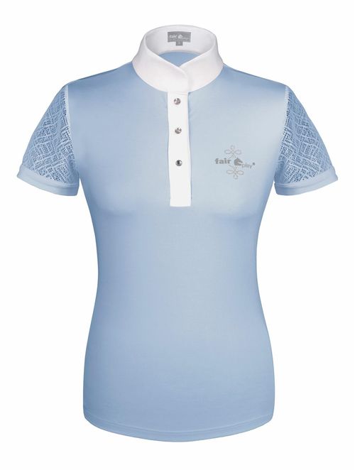 OUTLET: Fair Play Women's Cecile Short Sleeve Competition Shirt - EU 38/US 8 - Blue