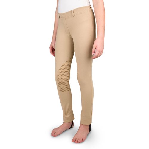 BARGAIN: Equistar Kids' Pull On Knee Patch Jods - 16 - Show Tan