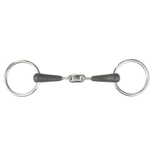 BARGAIN: Horze Oval Link Loose Ring Snaffle Bit - 115mm - Black