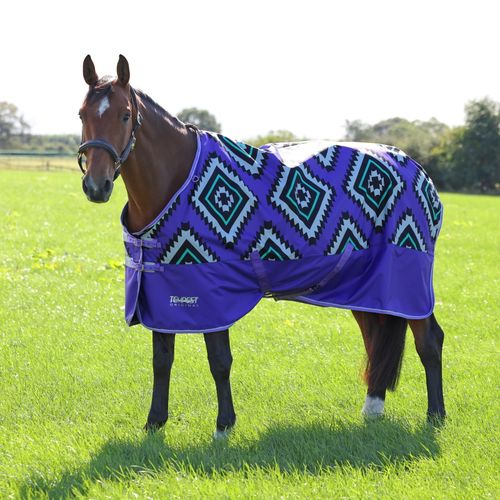 OVERSTOCK: Shires Tempest Original Lite Turnout - 57 - Purple Aztec