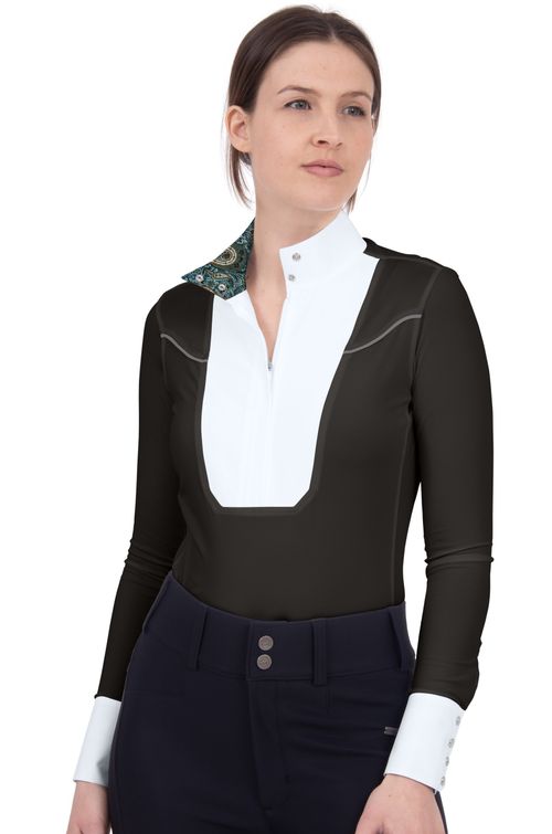 OUTLET: Chestnut Bay Women's Caliente Show Shirt - Small - Black
