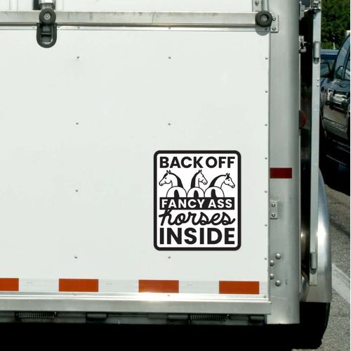 Dapplebay Horse Trailer Decal - Fancy A$$ Horses