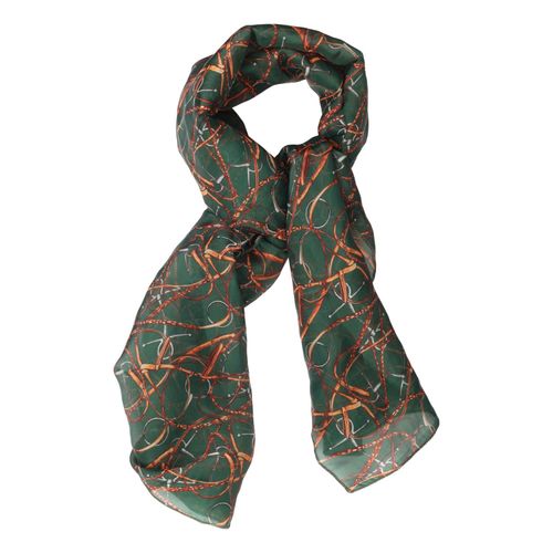AWST Lila Snaffle Bridles Scarf - Green