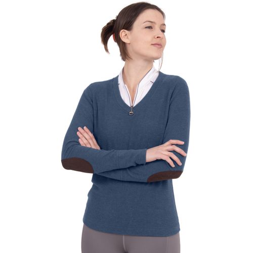 Chestnut Bay Women's Rider Lounge V Neck - Indigo Heather
