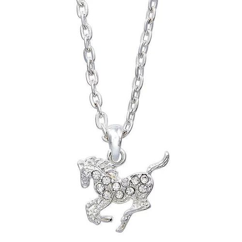 AWST Precious Pony Necklace w/Horse Head Gift Box - Clear
