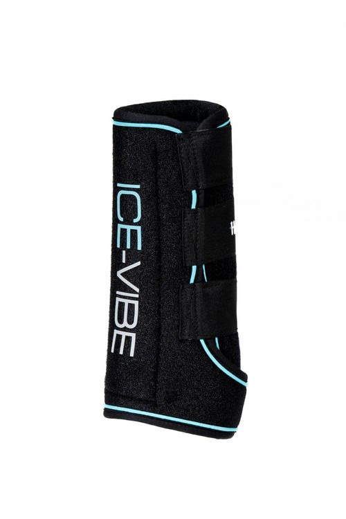 Ice-Vibe Leg Wraps - Black/Aqua