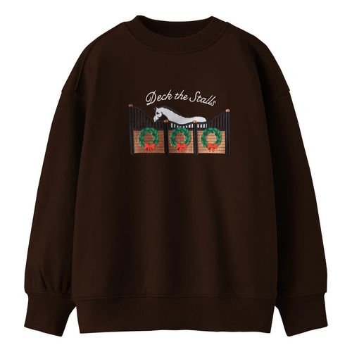 Dapplebay Kids' Holiday Sweatshirt - Deck the Stalls