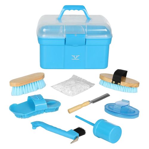 TuffRider Ulitmate Groom Box Kit  - Blue