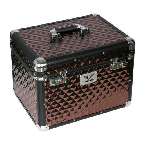 TuffRider Aluminium Diamond Grooming Box - Brown