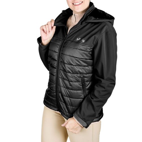Equine Couture Women's Parker Puffer Jacket - Black