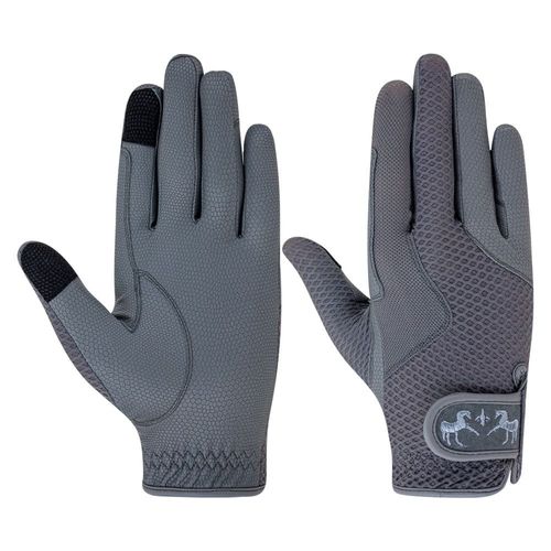 Equine Couture Max Mesh Summer Riding Glove - Grey