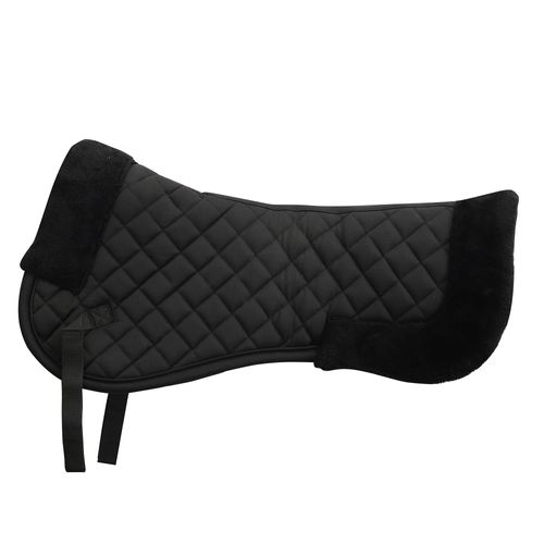Equine Couture Hi Wither Sherpa Fleece Half pad - Black