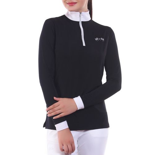 Equine Couture Women's IceFill Sun Shirt - Black