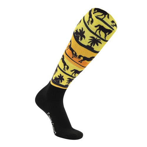 Equine Couture Women's OTC Boot Socks - Ocala Sunrise