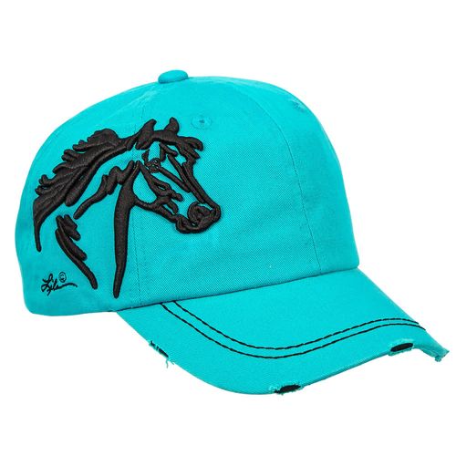 AWST Lila 3D Horse Head Cap - Turquoise