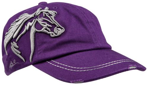 AWST Lila 3D Horse Head Cap - Purple