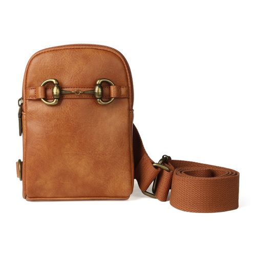 AWST Snaffle Bit Crossbody Phone Bag - Brown