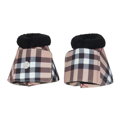Dapplebay Bell Boots - Tan Holiday Plaid