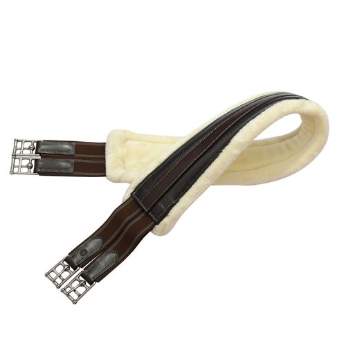 Henri de Rivel Advantage Chafeless Sherpa Fleece Girth - Havana