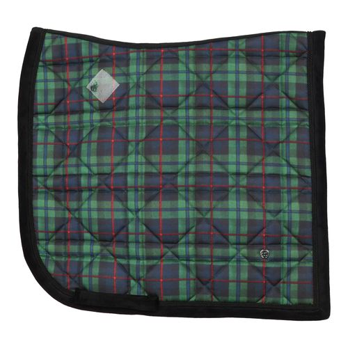 Dapplebay Dressage Saddle Pad - Green Holiday Plaid