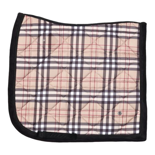 Dapplebay Dressage Saddle Pad - Tan Holiday Plaid