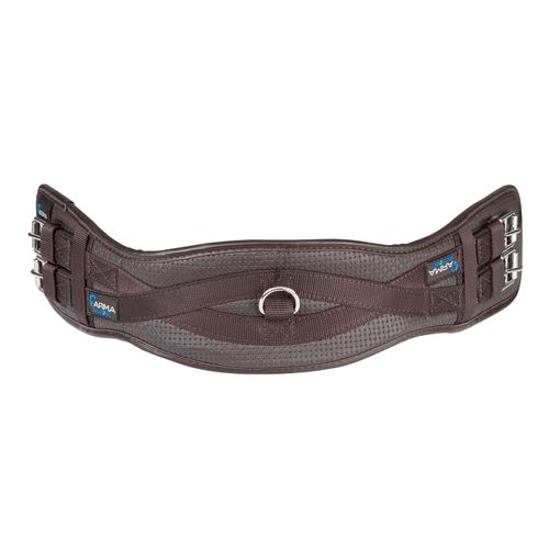 Shires ARMA Anti-Chafe Dressage Girth w/Elastic - Brown