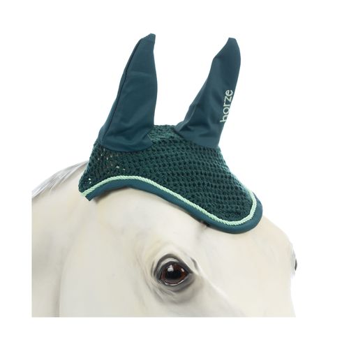 Horze Pegasus Pony Ear Net - Dark Sea Green