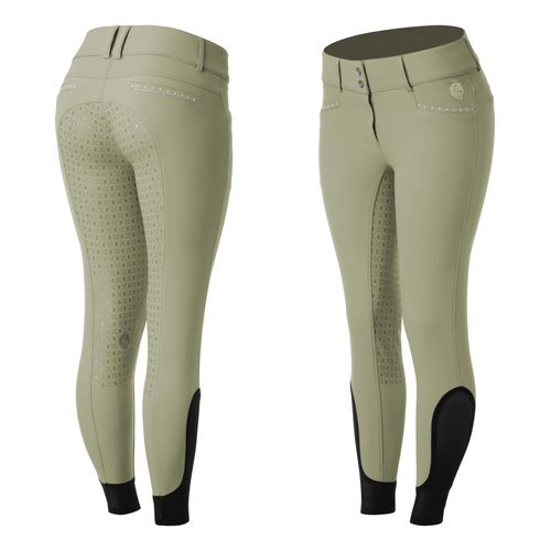 Equinavia Women's Victoria Silicone Full Seat Breeches - Light Olive