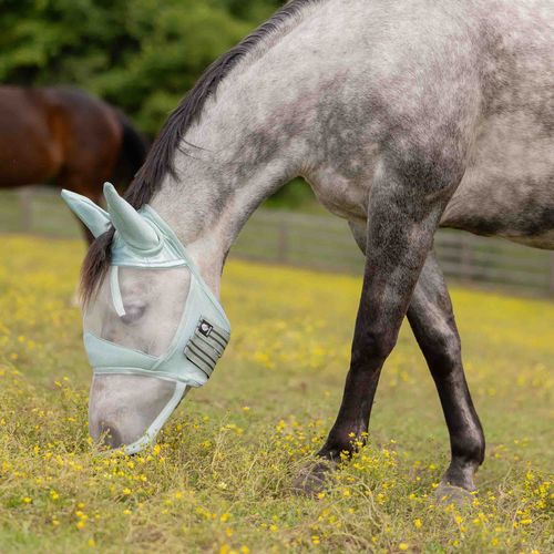 Equinavia Algard Soft Mesh Long Nose Fly Mask - Misty Jade