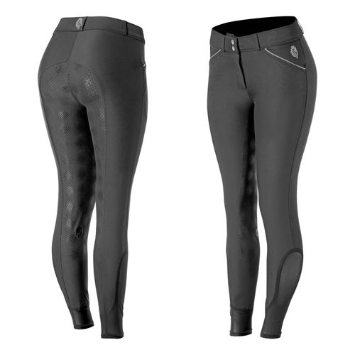Equinavia Women's Astrid Summer Full Seat Breeches - Black/Rain Cloud