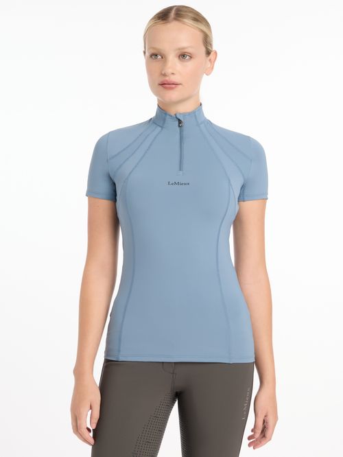 LeMieux Women's Mia Mesh Short Sleeve Base Layer - Ice Blue