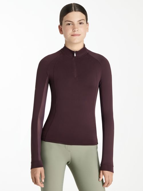LeMieux Kids' Young Rider Hope Lightweight Base Layer - Damson