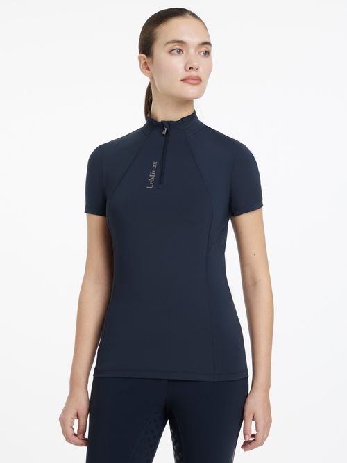 LeMieux Women's Classique Short Sleeve Base Layer - Navy