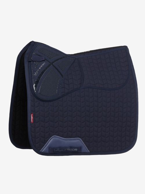LeMieux ProSorb Plain 2 Pocket Dressage Square - Navy