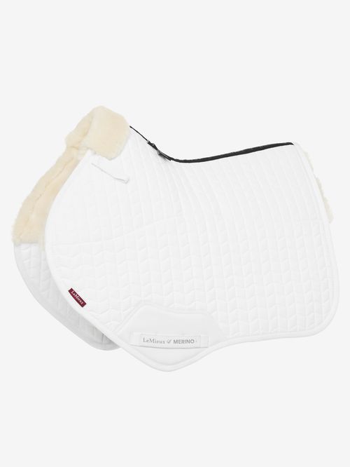 LeMieux Merino+ Half Lined Close Contact Square - White/Natural