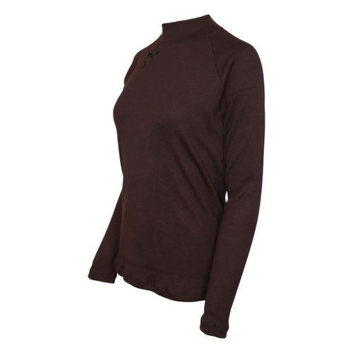 OUTLET: Dapplebay Women's Heirloom Mock Neck Riding Shirt - XX Large - Dark Bay
