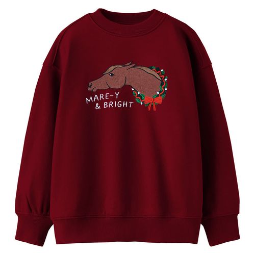 OUTLET: Dapplebay Kids' Holiday Sweatshirt - 14-16 years - Mare-y & Bright