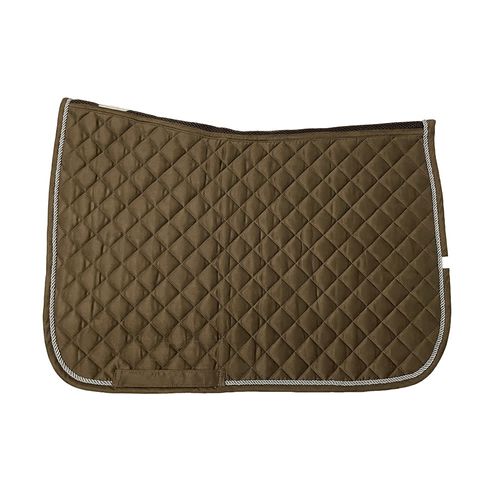 OVERSTOCK: Lettia Shadow Saddle Pad - One Size - Chocolate