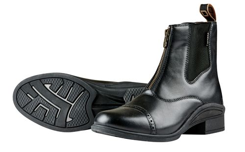 OVERSTOCK: Dublin Kids' Altitude Zip Paddock Boots - 13 - Black