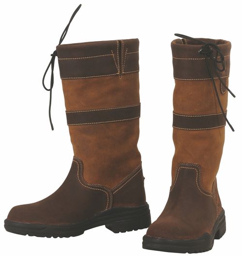 BARGAIN: TuffRider Women's Low Country Waterproof Short Country Boots - 9 - Chocolate/Fawn