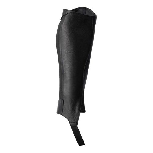 OVERSTOCK: B Vertigo Chantilly Leather Half Chaps - X Large - Black Beauty