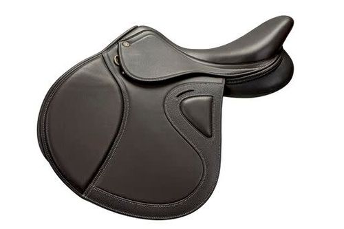 OUTLET: Henri de Rivel Evolution Close Contact Saddle - 17.5 Regular - Havana