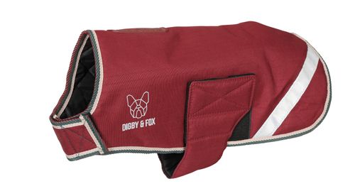 OUTLET: Digby & Fox Waterproof Dog Coat - X Large - Burgundy