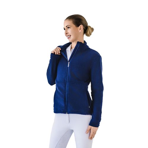 OVERSTOCK: Romfh Women's Full Zip Ride To Street Fleece - Small - Navy