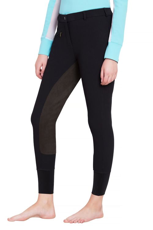 OUTLET: TuffRider Women's Ribb Full Seat Breeches - 28 Regular - Black