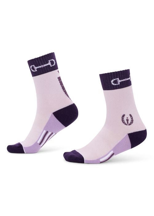 Kerrits Women's Band Of Bits Paddock Socks - Lunar Lilac