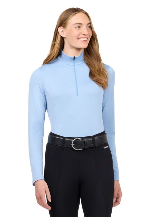 Kerrits Women's Ice Fil Lite Long Sleeve Shirt Solid - Carolina Blue