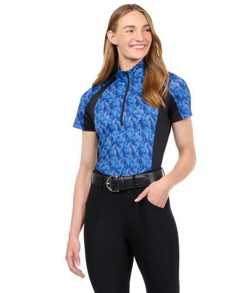 Kerrits Women's Equibreeze Print Ice Fil Short Sleeve Shirt - Oasis Lucky Cascade