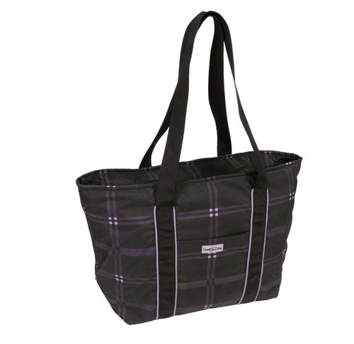 BARGAIN: Chestnut Bay Travel Tote - One Size - Black Plaid