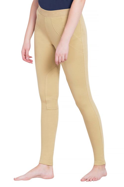 BARGAIN: TuffRider Women's Cotton Schoolers Riding Tights - 34 Regular - Light Tan